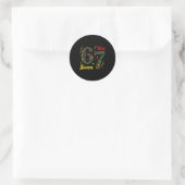 Grappige dag 3.14 symbool 67 meme wiskunde grap ge ronde sticker (Tas)