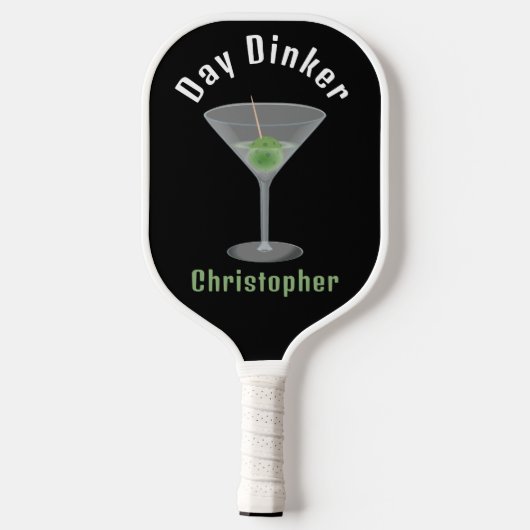 Grappige dag Dinker Gepersonaliseerde Pickleballti Pickleball Paddle (Achterkant)