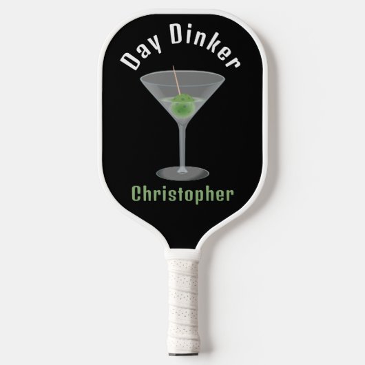 Grappige dag Dinker Gepersonaliseerde Pickleballti Pickleball Paddle (Voorkant)