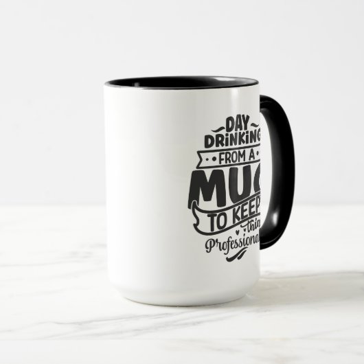 Grappige dag drink zaken mok (Voorkant rechts)