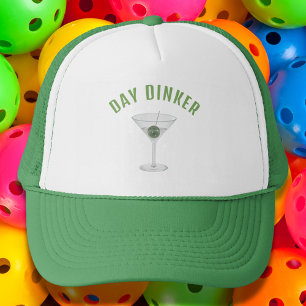 Grappige Dag Drinker Gepersonaliseerde Pickleball  Trucker Pet