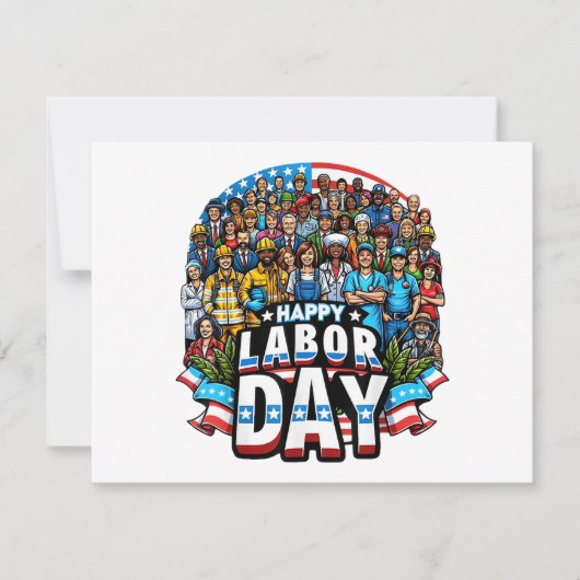 Grappige Dag van de Arbeid Happy American Labor Da (Voorkant)