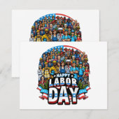 Grappige Dag van de Arbeid Happy American Labor Da (Voorkant / Achterkant)