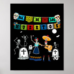 Grappige Dag Van De Dode Skelet - Dia De Los Muert Poster