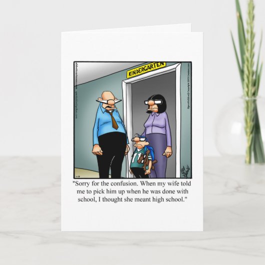 Grappige Dag van de Lerarenwaardering Kaart (Voorkant)