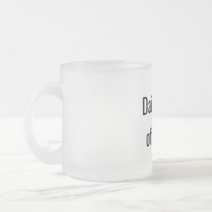 Grappige "dagelijkse dosis chaos" matglas koffiemok