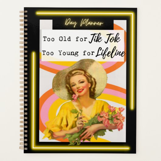 Grappige dagplanner/journal voor vrouwen Sassy-Tik Planner (Voorkant)