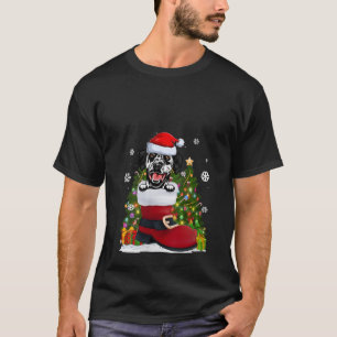 Grappige Dalmatiër in de schoen Santa Hoed Lelijke T-shirt