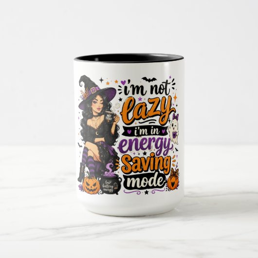 Grappige Dame Halloween Mok (Midden)