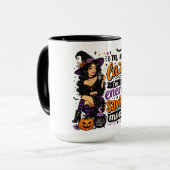 Grappige Dame Halloween Mok (Voorkant links)