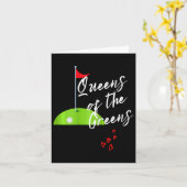 Grappige Dames Golf Groenen Vrouwen Queens Love Go Kaart (Gele Bloem)