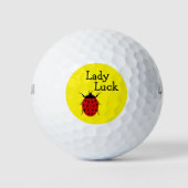 Grappige dames lieveheersbeestje thema golfballen (Voorkant)