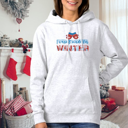 Grappige Dames Wintertrui rood Hoodie