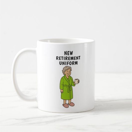 Grappige Damespensioen Koffiemok (Links)