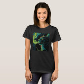 Grappige Dampende Kat, Damp Kitty Meme, Katachtige T-shirt (Voorkant volledig)