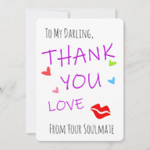 Grappige Dankjewel Kaarten, Liefdes Harten & Rode