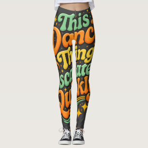 Grappige Dans Escaleerde Snel Feest Humor Leggings