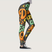 Grappige Dans Escaleerde Snel Feest Humor Leggings (Rechts)