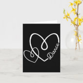 Grappige Dans Hart Liefde Dansende Liefhebber Vale Kaart (Gele Bloem)