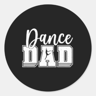 Grappige Dans Papa Trotse Danser Dansende Vaders D Ronde Sticker