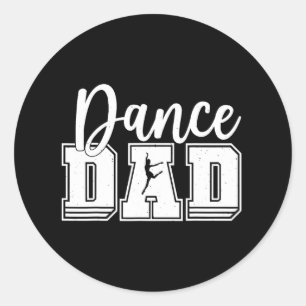 Grappige Dans Papa Trotse Danser Dansende Vaders D Ronde Sticker