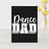 Grappige Dans Vader Trots Danser Dansende Vaderdag Kaart (Gele Bloem)