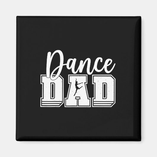 Grappige Dans Vader Trots Danser Dansende Vaderdag Magneet (Voorkant)
