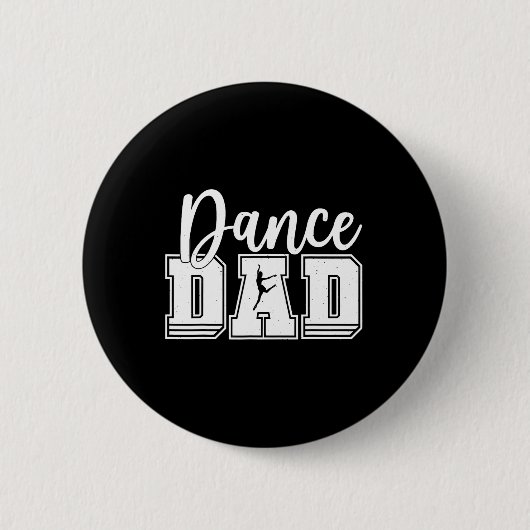 Grappige Dans Vader Trots Danser Dansende Vaderdag Ronde Button 5,7 Cm (Voorkant)