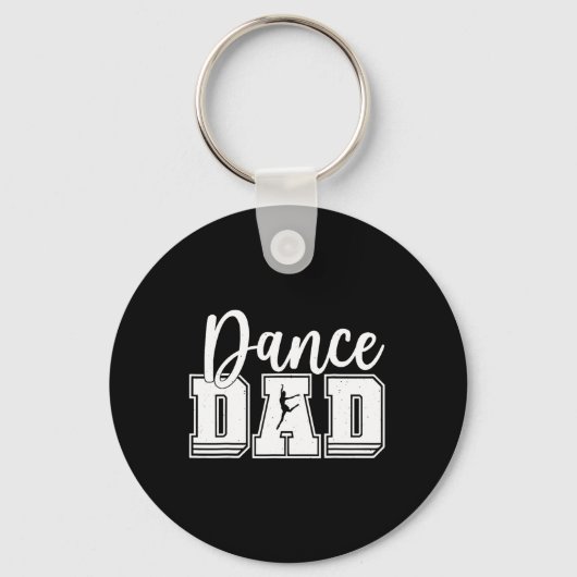 Grappige Dans Vader Trots Danser Dansende Vaderdag Sleutelhanger (Voorkant)