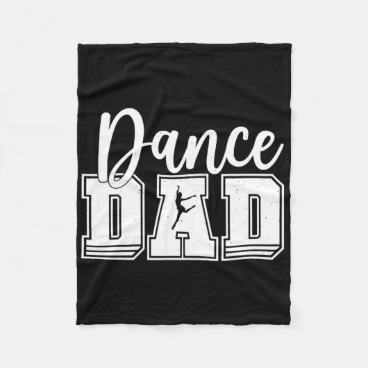 Grappige Dans Vader Trots Danser Vaderendag M Fleece Deken (Voorkant)