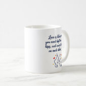 Grappige danscitaten voor koppels koffiemok (Voorkant rechts)