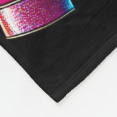 Grappige dansende dinosaurus  fleece deken (Hoek)