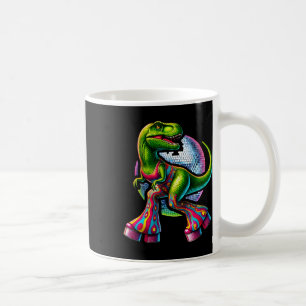 Grappige dansende dinosaurus  koffiemok