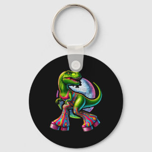Grappige dansende dinosaurus  sleutelhanger