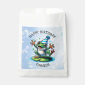 Grappige dansende kikker gepersonaliseerde verjaar bedankzakje (Voorkant)