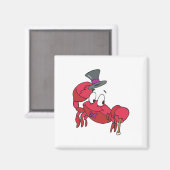 grappige dansende krab magneet (Voorkant / Achterkant)