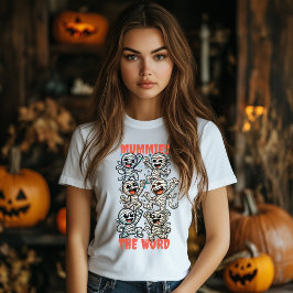 Grappige Dansende Mumien het Woord T-shirt