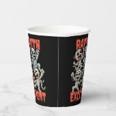 Grappige dansende mummies Verrukt met opwinding Papieren Bekers (Rechts)