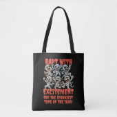 Grappige dansende mummies Verrukt met opwinding Tote Bag (Voorkant)
