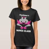 Grappige Dansende Nijlpaard T-shirt (Voorkant)