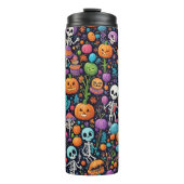 Grappige dansende skeletten Halloween Thermal Tumb Thermosbeker (Voorkant)