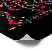 Grappige Dansende Skeletten Kerstman Hoed Dans Ker Poster (Hoek)