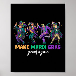 Grappige dansende Trump maakt Mardi Gras weer gewe Poster