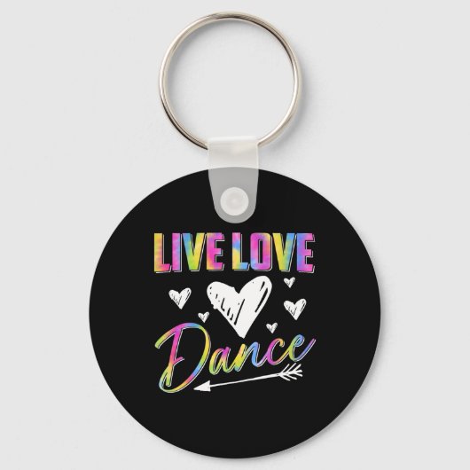 Grappige danser dansen vrouwen meisjes live liefde sleutelhanger (Voorkant)
