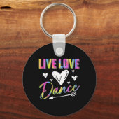Grappige danser dansen vrouwen meisjes live liefde sleutelhanger (Voorkant)