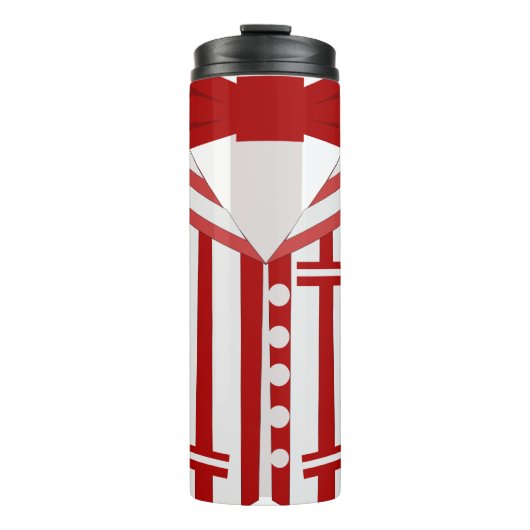 Grappige Dapper Mode Style Thermische Tumbler Thermosbeker (Voorkant)