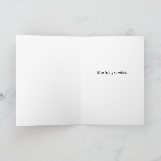 Grappige Darcy Pride and Prejudice Jane Austen Kaa Kaart (Binnen)