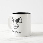 Grappige Dark Roast Evil Face Coffee Mok (Voorkant links)