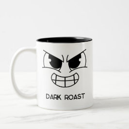 Grappige Dark Roast Evil Face Coffee Mok