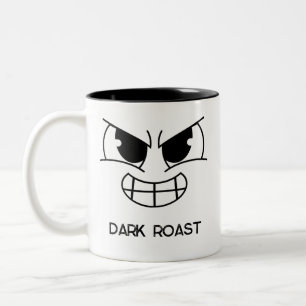 Grappige Dark Roast Evil Face Coffee Mok